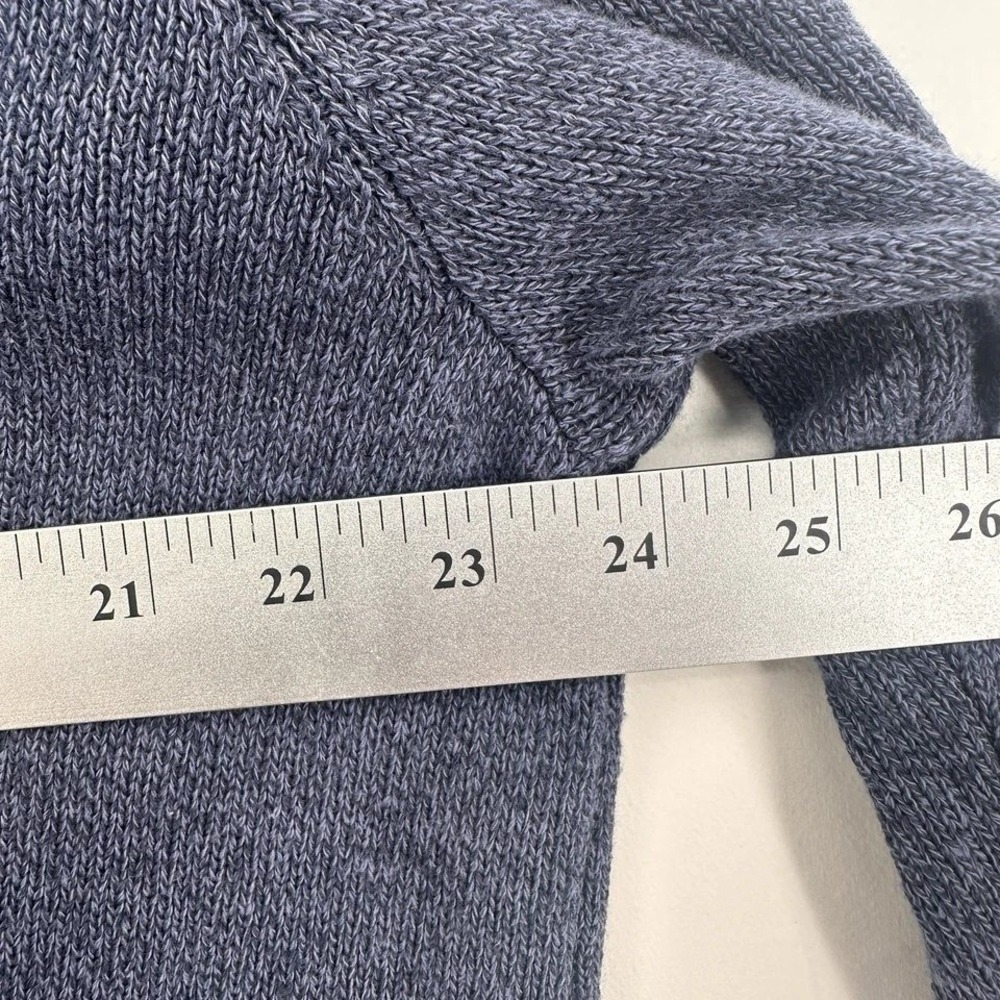 Dockers Men's XL Blue 100% Cotton Full Zip Sweater Cardigan Mock Neck Coastal - Picture 7 of 9